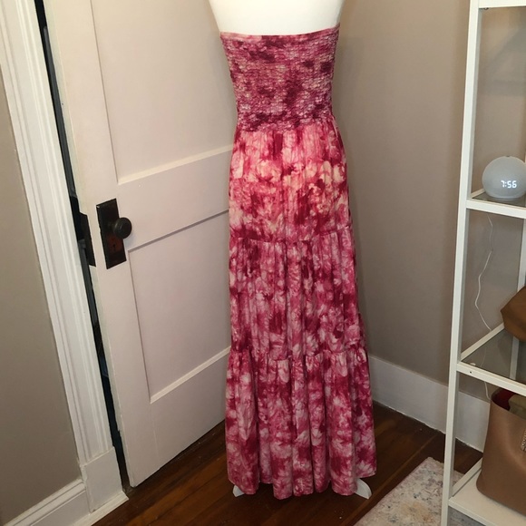 Tie Dye Silk Maxi Dress - Picture 4 of 5